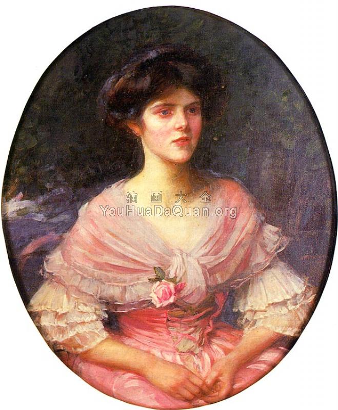 Portrait of Mrs A P Henderson - 约翰·威廉姆·沃特豪斯